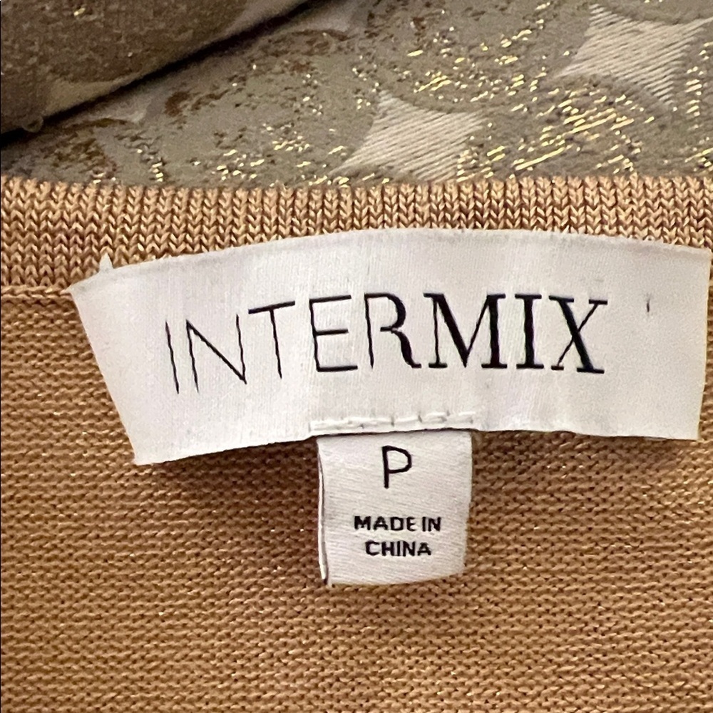 INTERMIX Gold Halter Jumpsuit - Picture 2 of 9